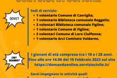 “La storia siete voi”: bando Servizio Civile Universale 2023