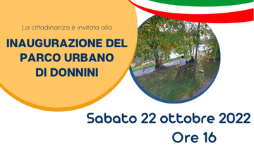 Inaugurazione Parco Urbano Donnini